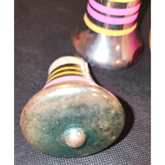 Vintage Hand-Painted Glass Bell Christmas Ornaments Set - Picture 8 of 10